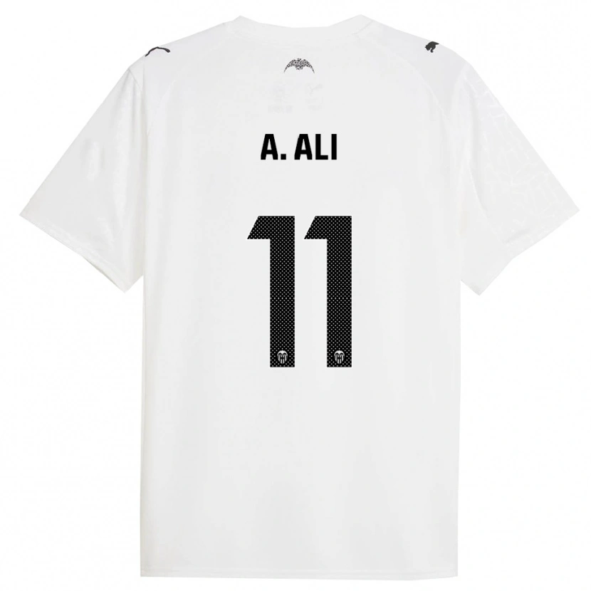 Danxen Barn Amirah Ali #11 Vit Svart Hemmatröja Matchtröjor 2025/26 Tröjor T-Tröja