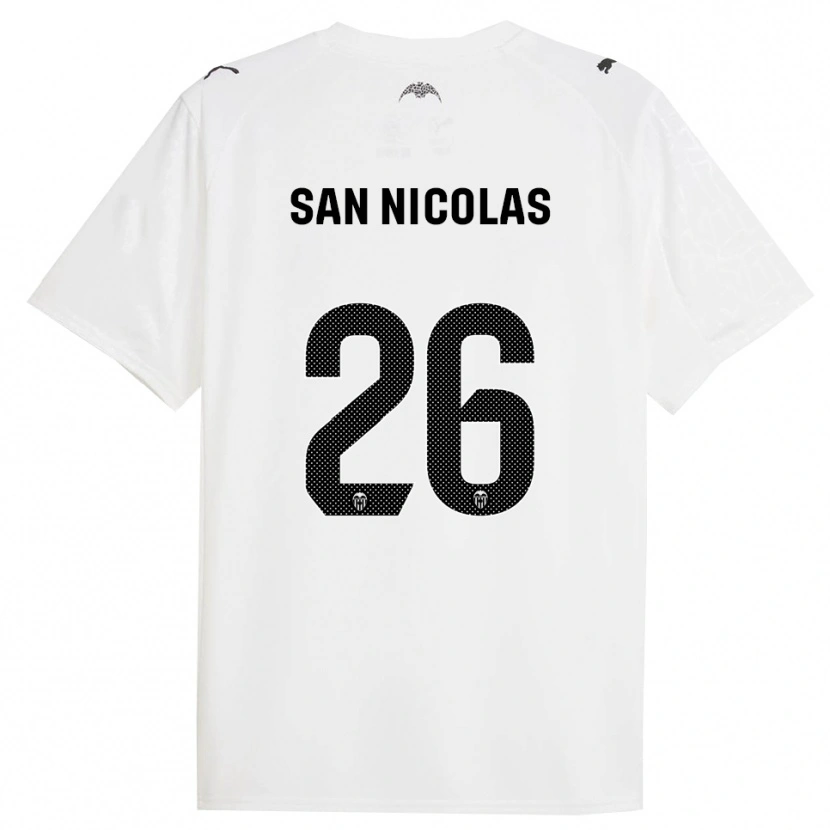 Danxen Barn Olga San Nicolas #26 Vit Svart Hemmatröja Matchtröjor 2025/26 Tröjor T-Tröja