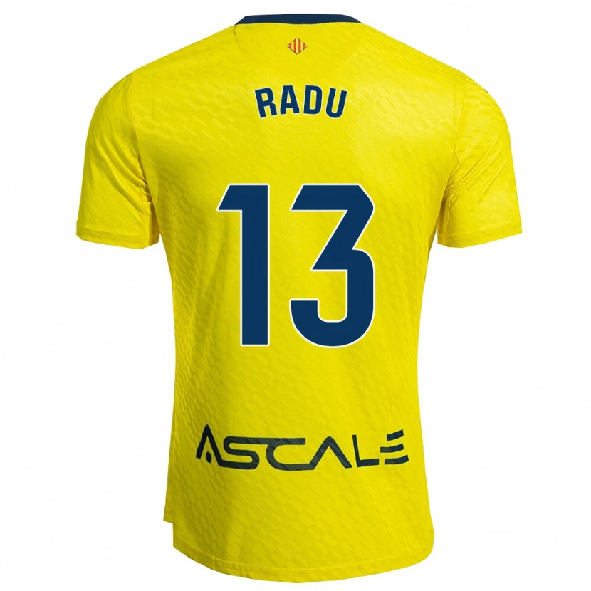 Danxen Barn Sasha Radu #13 Gul Marinblå Hemmatröja Matchtröjor 2025/26 Tröjor T-Tröja
