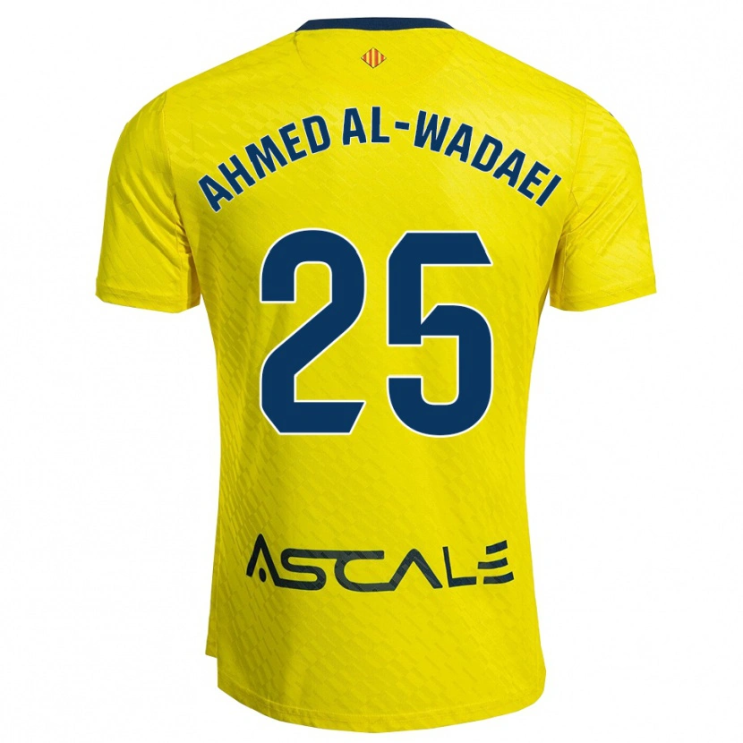 Danxen Barn Sayed Ahmed Al-Wadaei #25 Gul Marinblå Hemmatröja Matchtröjor 2025/26 Tröjor T-Tröja