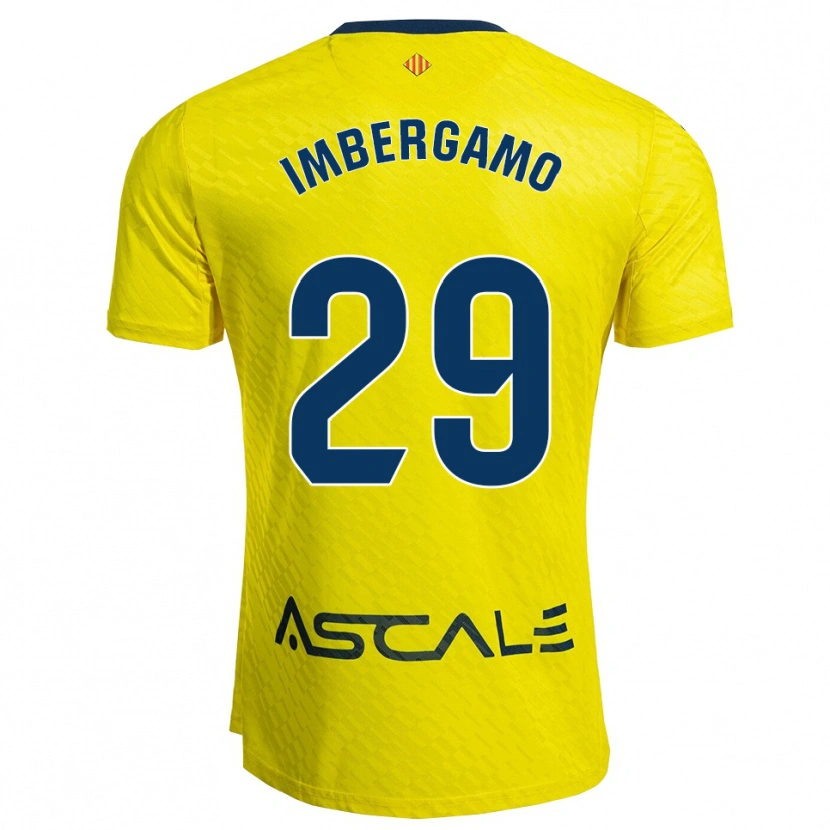 Danxen Barn Mar Imbergamo #29 Gul Marinblå Hemmatröja Matchtröjor 2025/26 Tröjor T-Tröja
