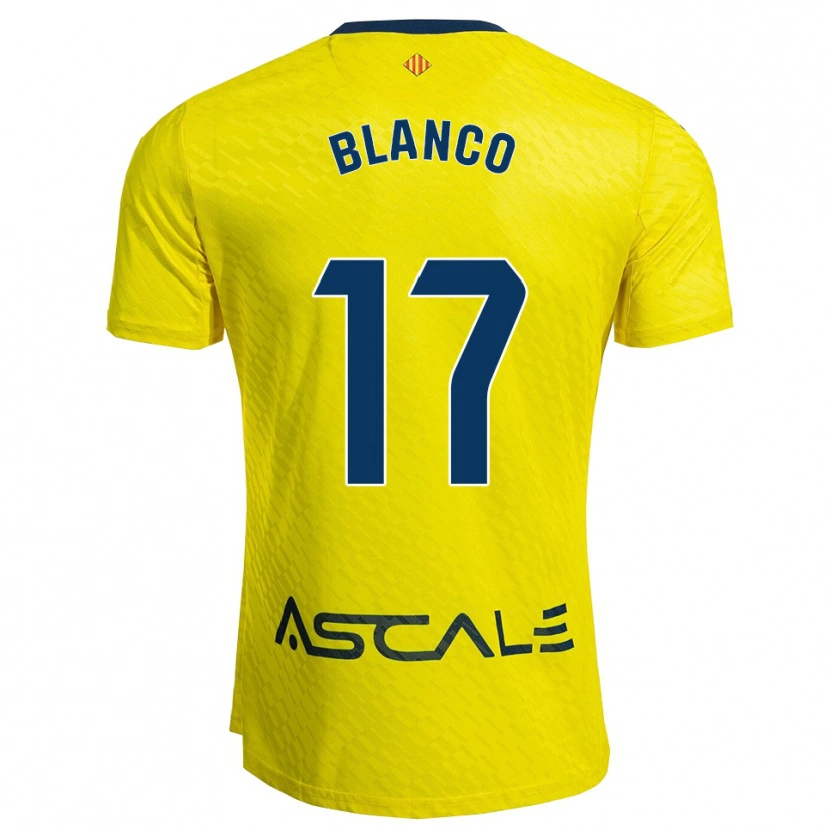 Danxen Barn Fabio Blanco #17 Gul Marinblå Hemmatröja Matchtröjor 2025/26 Tröjor T-Tröja