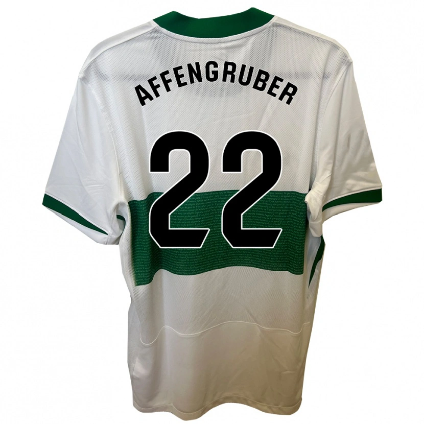Danxen Barn David Affengruber #22 Vit Grön Hemmatröja Matchtröjor 2025/26 Tröjor T-Tröja
