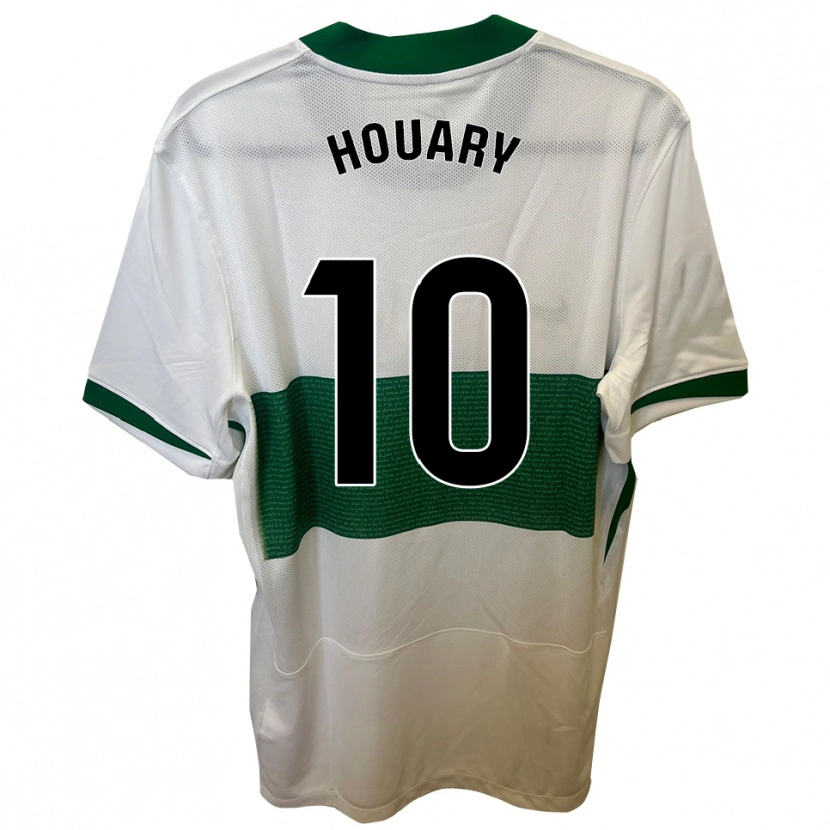 Danxen Barn Ali Houary #10 Vit Grön Hemmatröja Matchtröjor 2025/26 Tröjor T-Tröja
