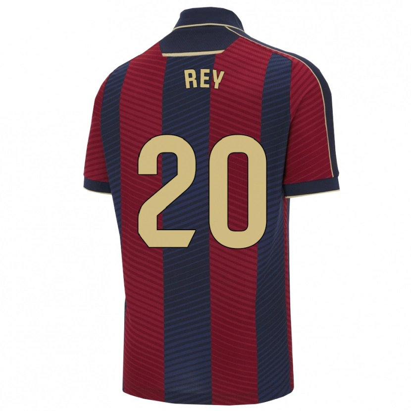 Danxen Barn Oriol Rey #20 Röd Marinblå Hemmatröja Matchtröjor 2025/26 Tröjor T-Tröja