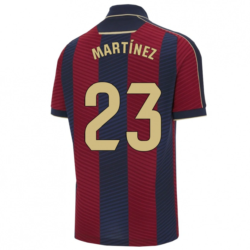 Danxen Barn Pablo Martínez #23 Röd Marinblå Hemmatröja Matchtröjor 2025/26 Tröjor T-Tröja