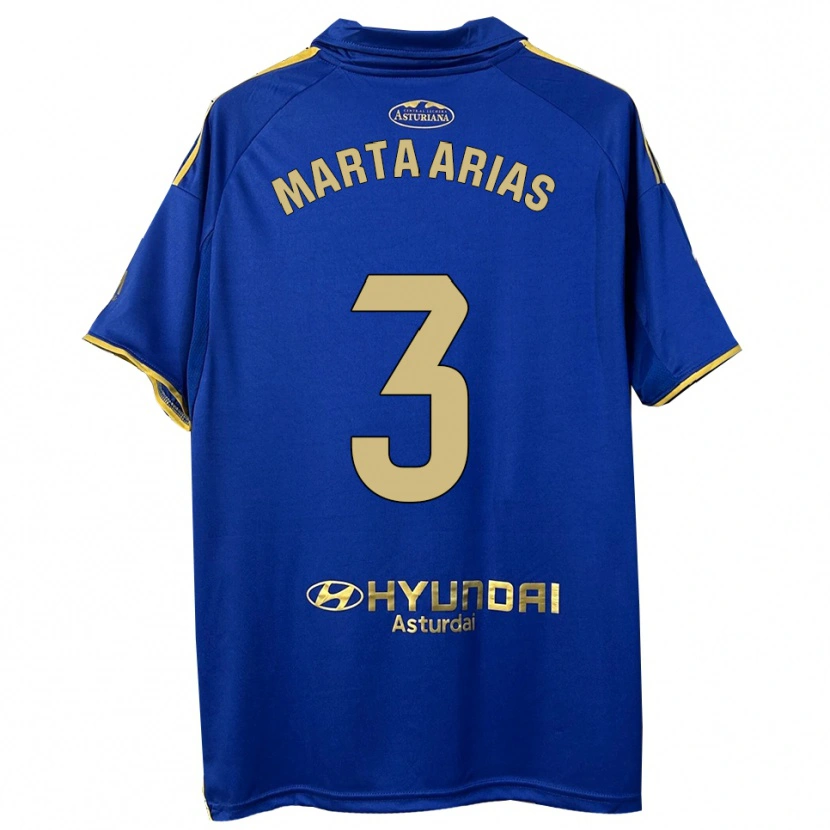 Danxen Barn Marta Arias #3 Blå Guld Hemmatröja Matchtröjor 2025/26 Tröjor T-Tröja