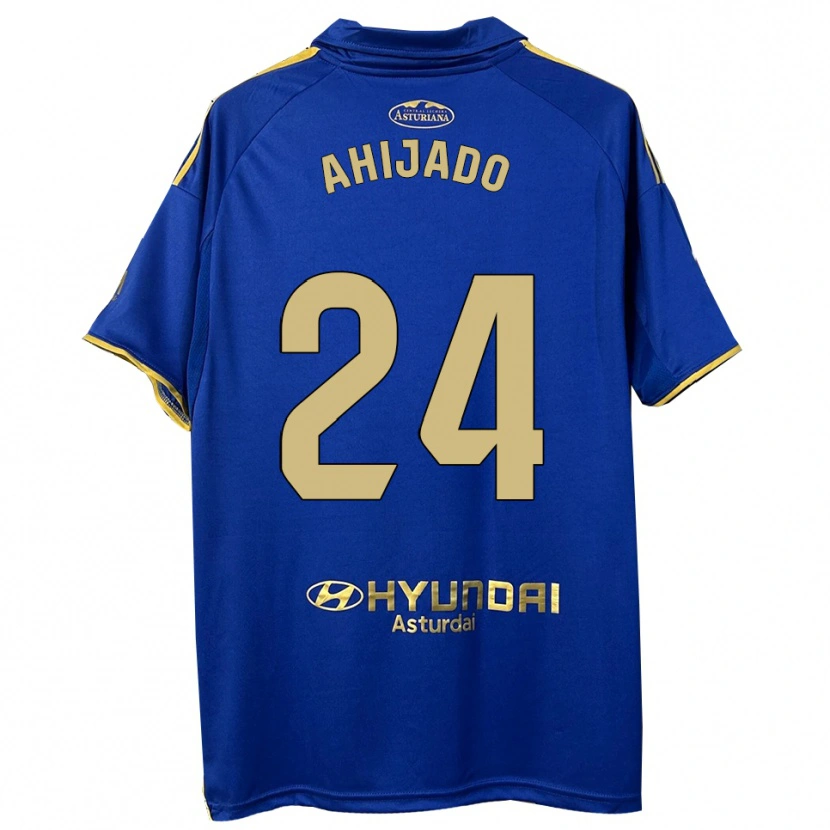 Danxen Barn Lucas Ahijado #24 Blå Guld Hemmatröja Matchtröjor 2025/26 Tröjor T-Tröja