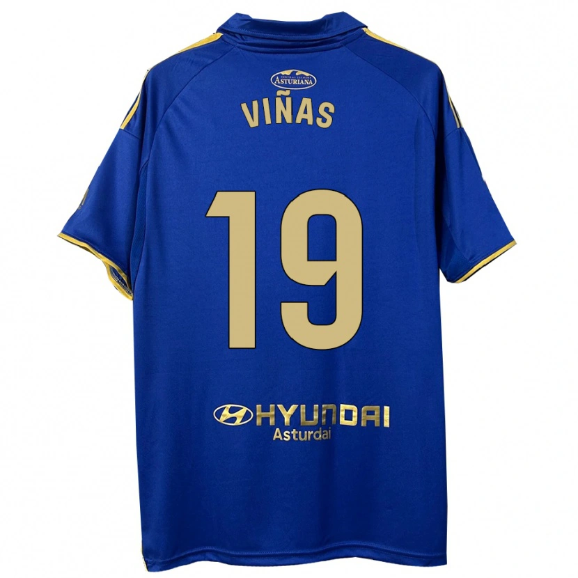 Danxen Barn Federico Viñas #19 Blå Guld Hemmatröja Matchtröjor 2025/26 Tröjor T-Tröja