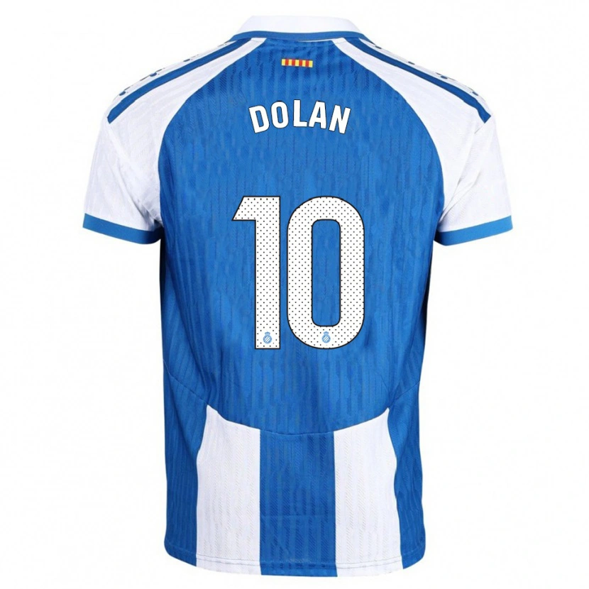 Danxen Barn Tyrhys Dolan #10 Blå Vit Hemmatröja Matchtröjor 2025/26 Tröjor T-Tröja