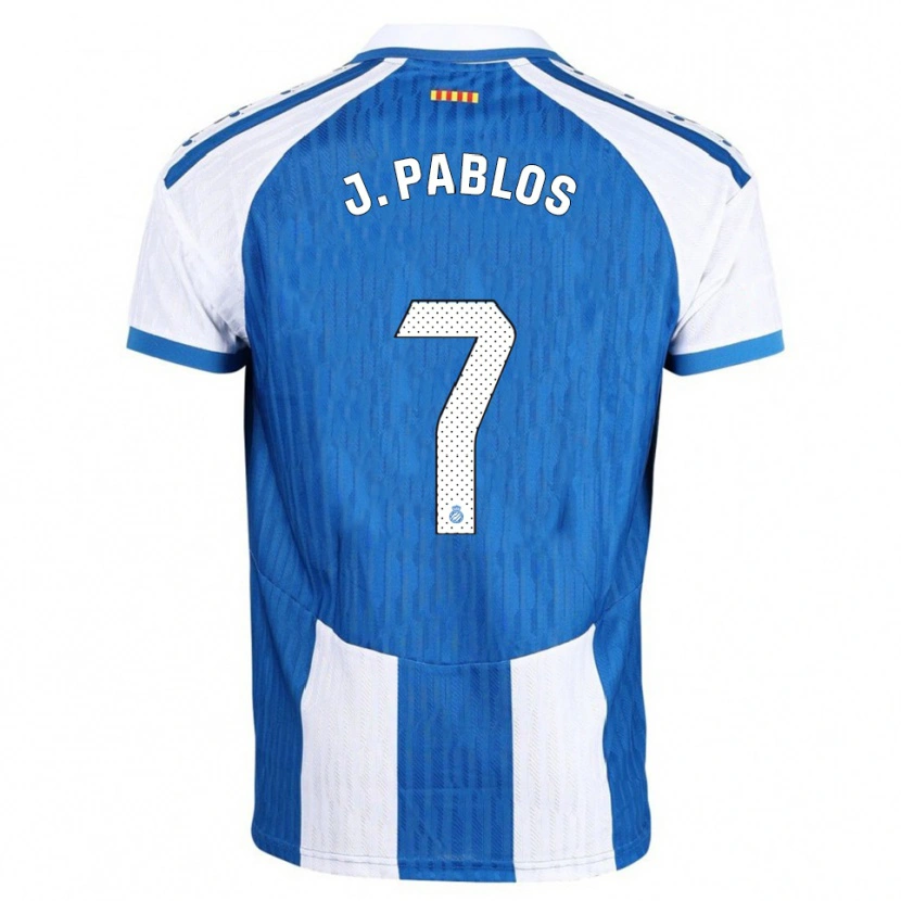 Danxen Barn Judith Pablos Garrido #7 Blå Vit Hemmatröja Matchtröjor 2025/26 Tröjor T-Tröja