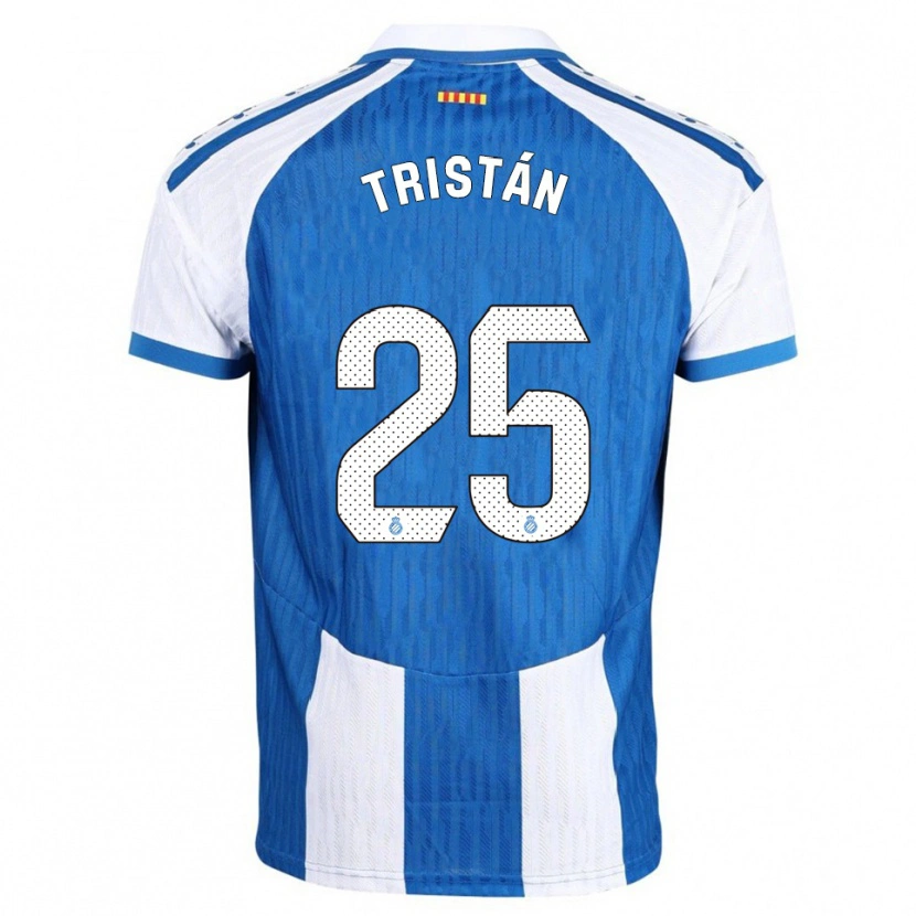 Danxen Barn Pol Tristán #25 Blå Vit Hemmatröja Matchtröjor 2025/26 Tröjor T-Tröja