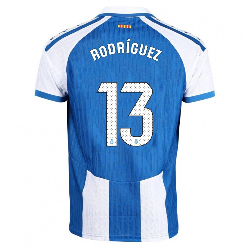 Danxen Barn Joel Rodríguez #13 Blå Vit Hemmatröja Matchtröjor 2025/26 Tröjor T-Tröja