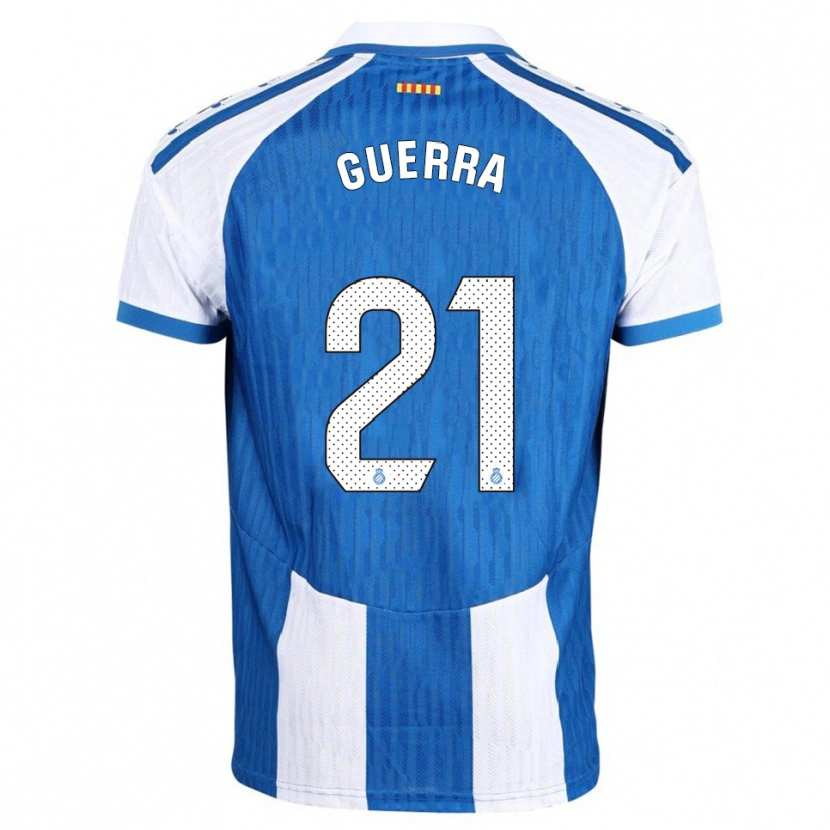 Danxen Barn Julia Guerra Peiró #21 Blå Vit Hemmatröja Matchtröjor 2025/26 Tröjor T-Tröja