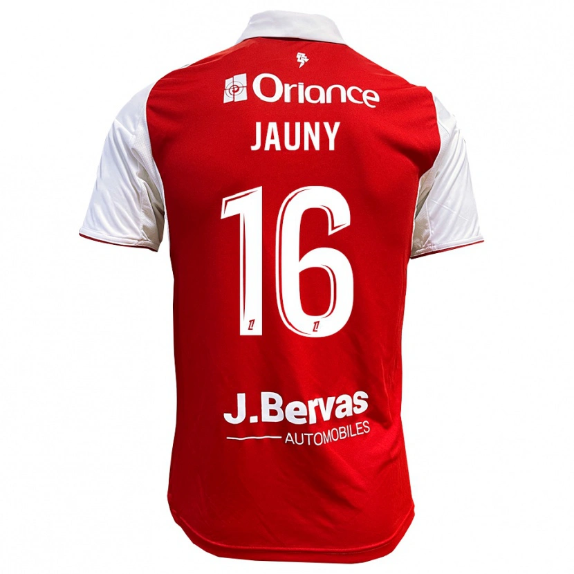 Danxen Barn Noah Jauny #16 Röd Vit Hemmatröja Matchtröjor 2025/26 Tröjor T-Tröja
