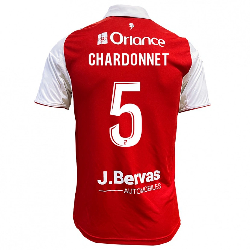 Danxen Barn Brendan Chardonnet #5 Röd Vit Hemmatröja Matchtröjor 2025/26 Tröjor T-Tröja