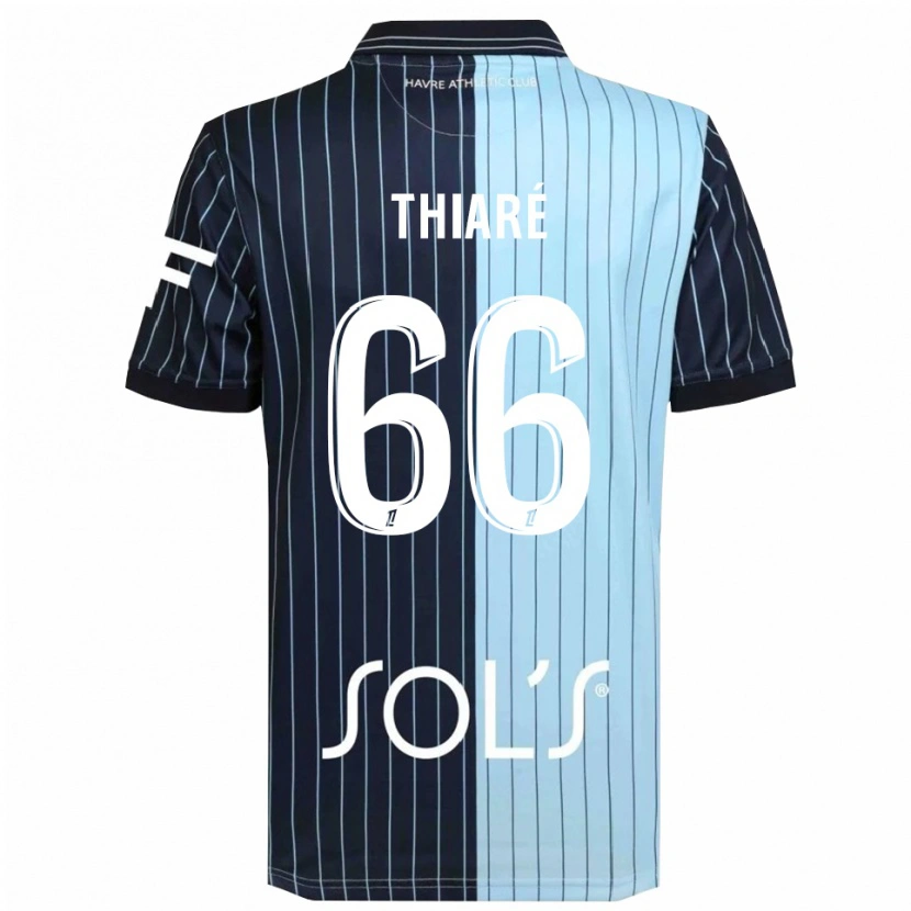 Danxen Barn Aliou Thiaré #66 Marinblå Himmelsblå Hemmatröja Matchtröjor 2025/26 Tröjor T-Tröja