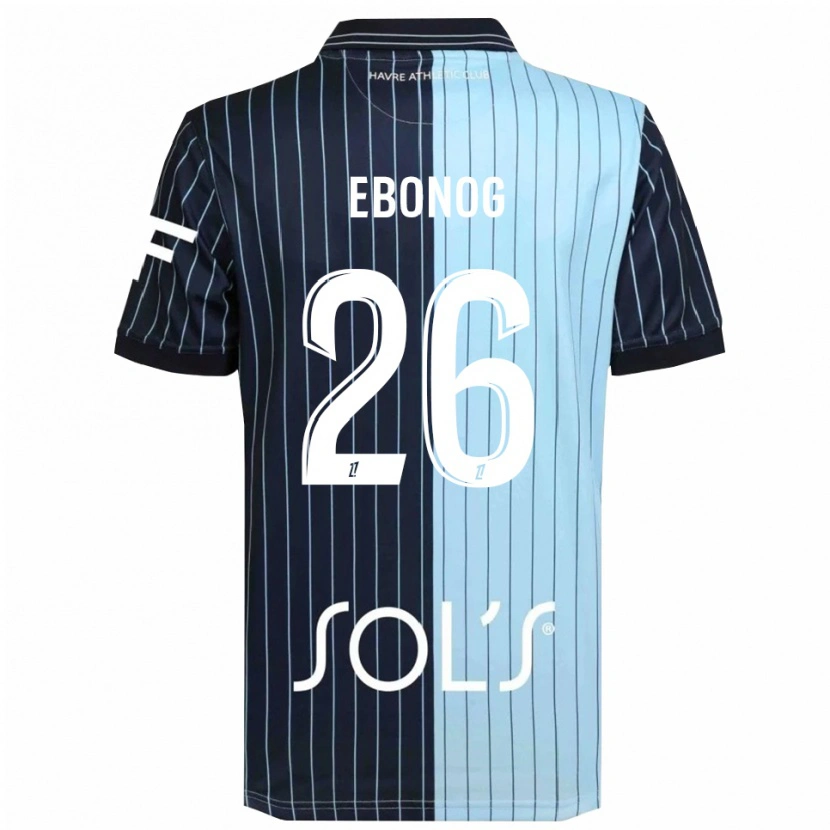 Danxen Barn Simon Ebonog #26 Marinblå Himmelsblå Hemmatröja Matchtröjor 2025/26 Tröjor T-Tröja