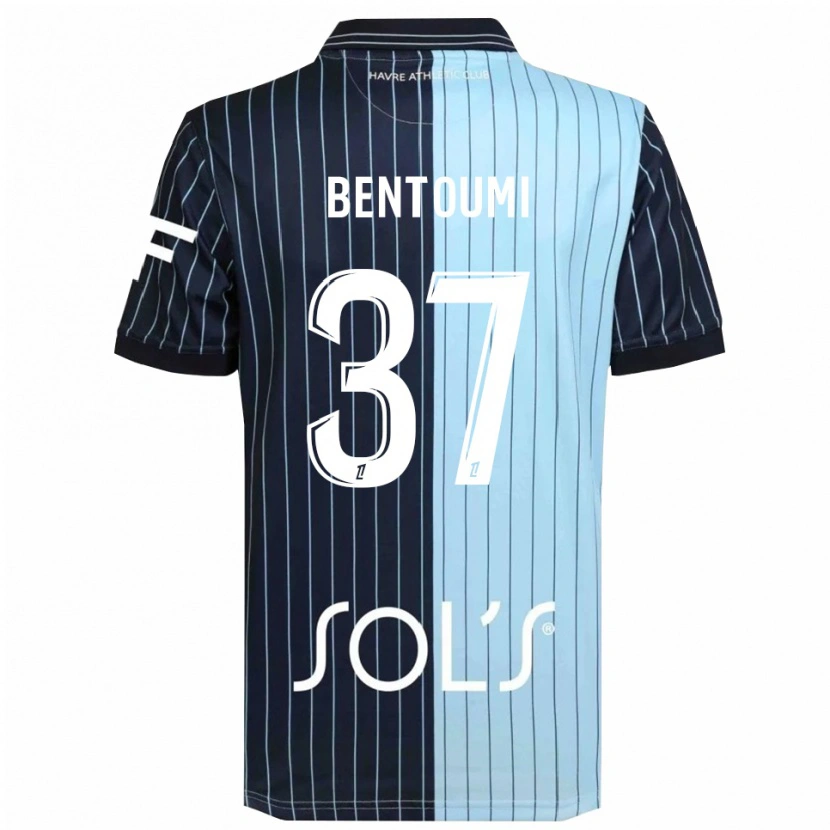 Danxen Barn Mokrane Bentoumi #37 Marinblå Himmelsblå Hemmatröja Matchtröjor 2025/26 Tröjor T-Tröja