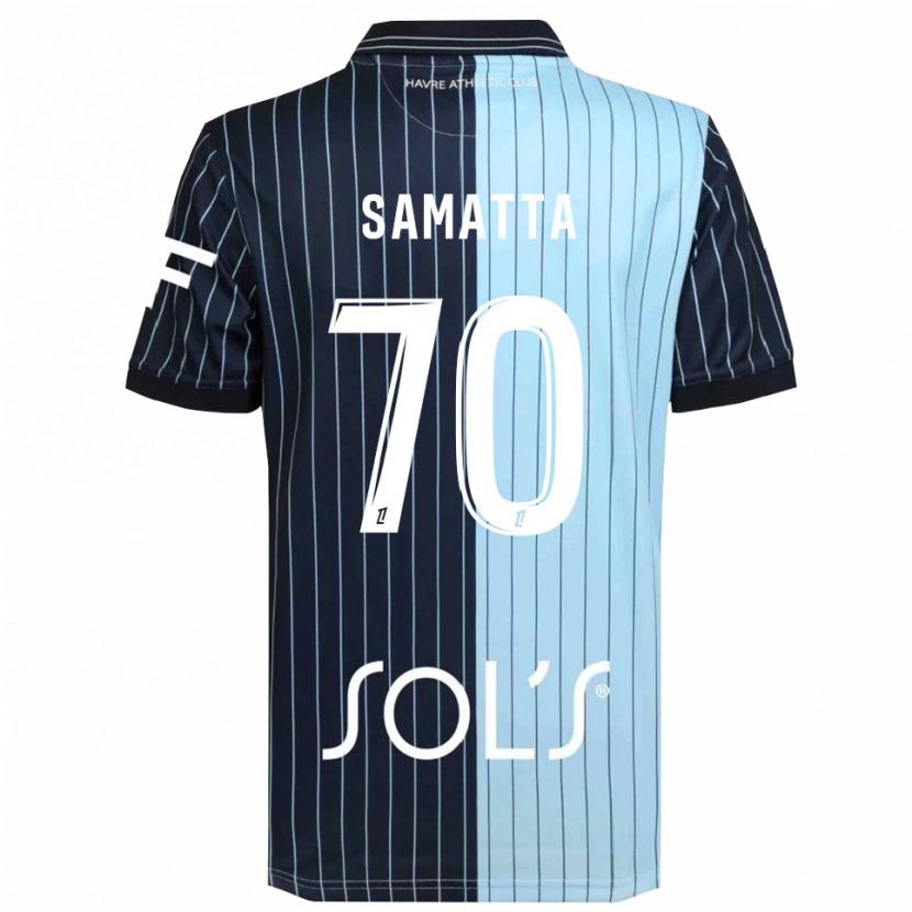 Danxen Barn Ally Samatta #70 Marinblå Himmelsblå Hemmatröja Matchtröjor 2025/26 Tröjor T-Tröja