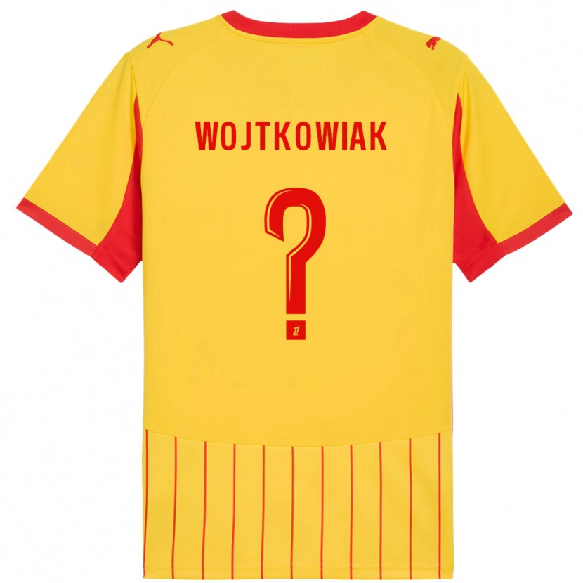 Danxen Barn Valentin Wojtkowiak #0 Gul Röd Hemmatröja Matchtröjor 2025/26 Tröjor T-Tröja