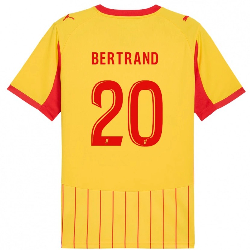 Danxen Barn Clara Bertrand #20 Gul Röd Hemmatröja Matchtröjor 2025/26 Tröjor T-Tröja