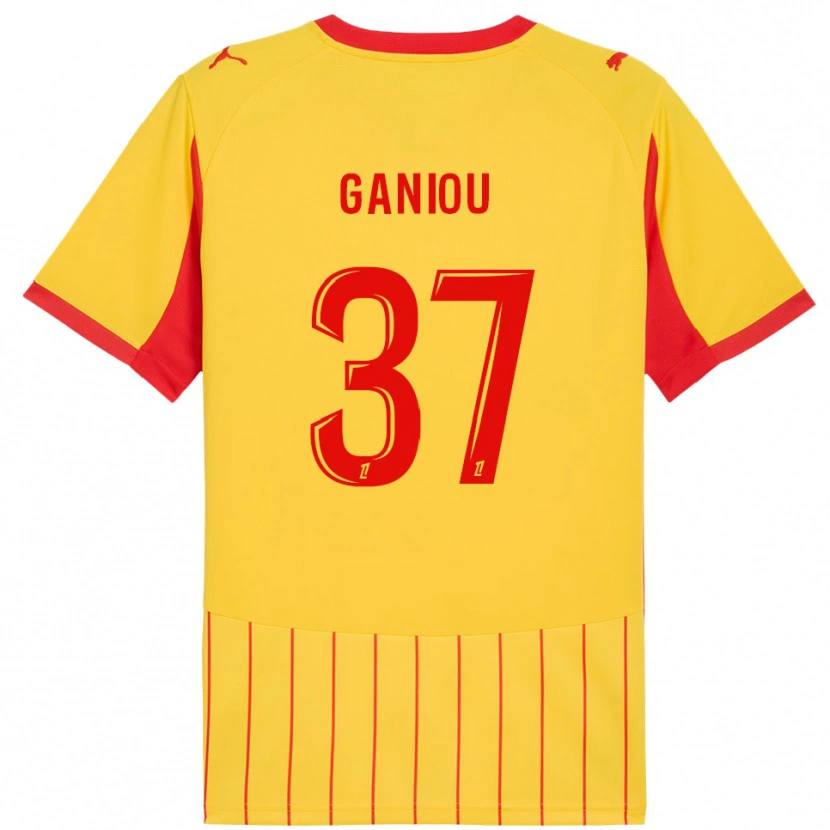 Danxen Barn Ismaëlo Ganiou #37 Gul Röd Hemmatröja Matchtröjor 2025/26 Tröjor T-Tröja