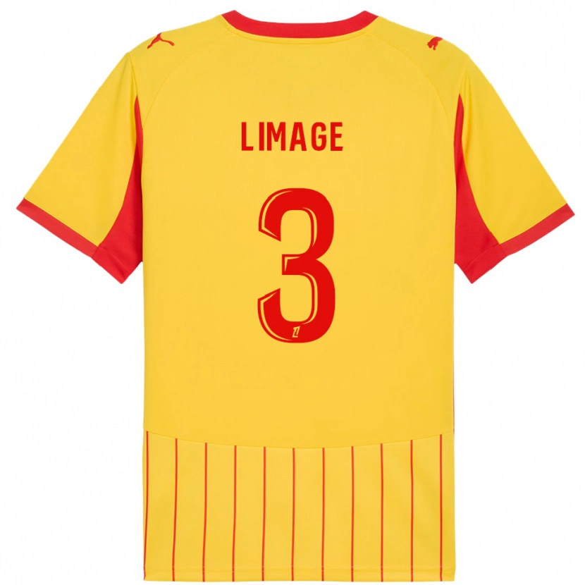 Danxen Barn Jennyfer Limage #3 Gul Röd Hemmatröja Matchtröjor 2025/26 Tröjor T-Tröja