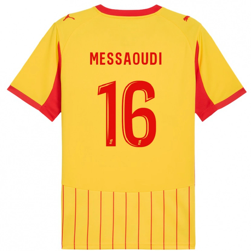 Danxen Barn Fedwan Messaoudi #16 Gul Röd Hemmatröja Matchtröjor 2025/26 Tröjor T-Tröja