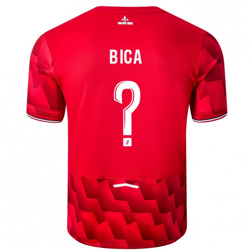 Danxen Barn Bica #0 Röd Vit Hemmatröja Matchtröjor 2025/26 Tröjor T-Tröja