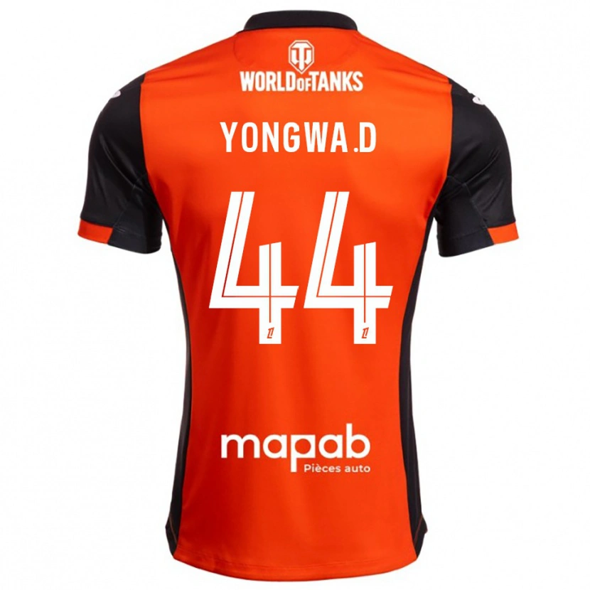 Danxen Barn Darlin Yongwa #44 Svart Orange Hemmatröja Matchtröjor 2025/26 Tröjor T-Tröja