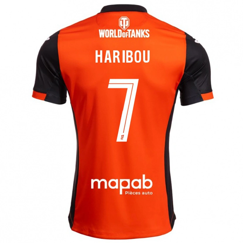 Danxen Barn Samir Haribou #7 Svart Orange Hemmatröja Matchtröjor 2025/26 Tröjor T-Tröja