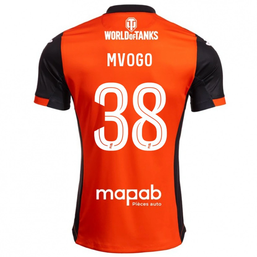 Danxen Barn Yvon Mvogo #38 Svart Orange Hemmatröja Matchtröjor 2025/26 Tröjor T-Tröja