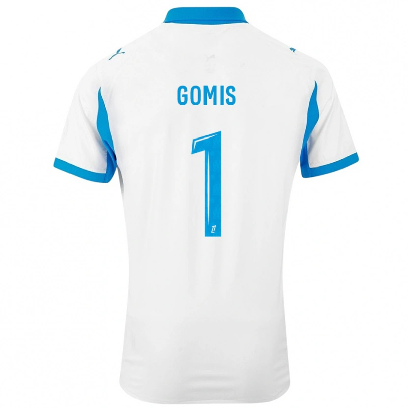 Danxen Barn Ibrahim Gomis #1 Vit Himmelsblå Hemmatröja Matchtröjor 2025/26 Tröjor T-Tröja