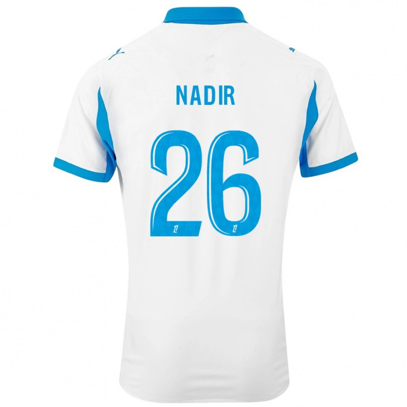 Danxen Barn Bilal Nadir #26 Vit Himmelsblå Hemmatröja Matchtröjor 2025/26 Tröjor T-Tröja
