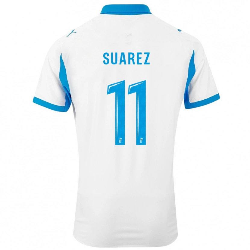 Danxen Barn Luis Suarez #11 Vit Himmelsblå Hemmatröja Matchtröjor 2025/26 Tröjor T-Tröja