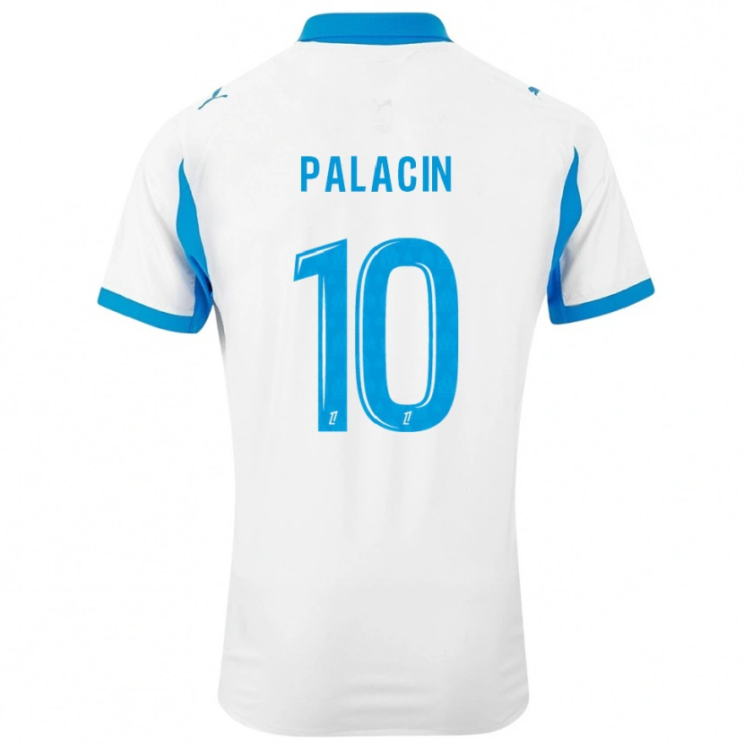 Danxen Barn Sara Palacin #10 Vit Himmelsblå Hemmatröja Matchtröjor 2025/26 Tröjor T-Tröja