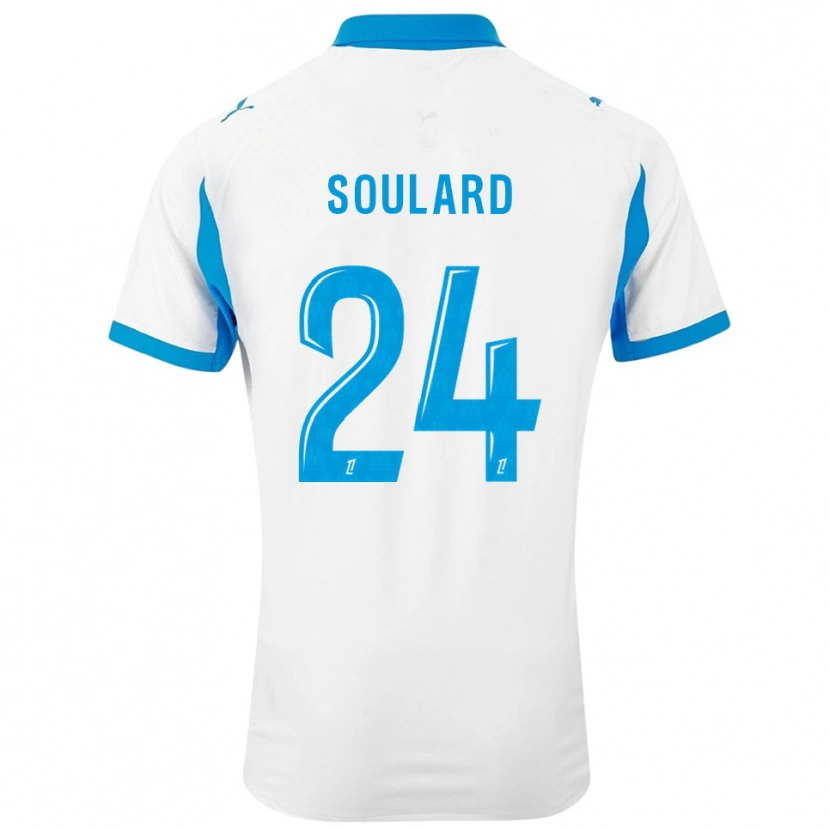 Danxen Barn Amandine Soulard #24 Vit Himmelsblå Hemmatröja Matchtröjor 2025/26 Tröjor T-Tröja
