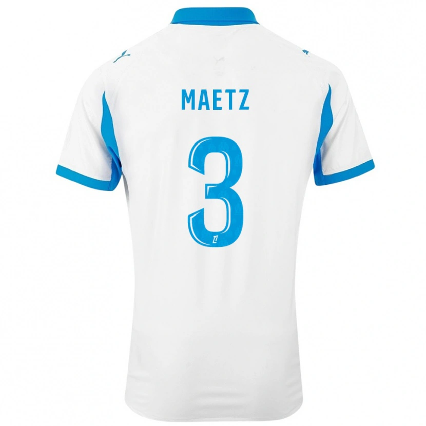 Danxen Barn Agathe Maetz #3 Vit Himmelsblå Hemmatröja Matchtröjor 2025/26 Tröjor T-Tröja