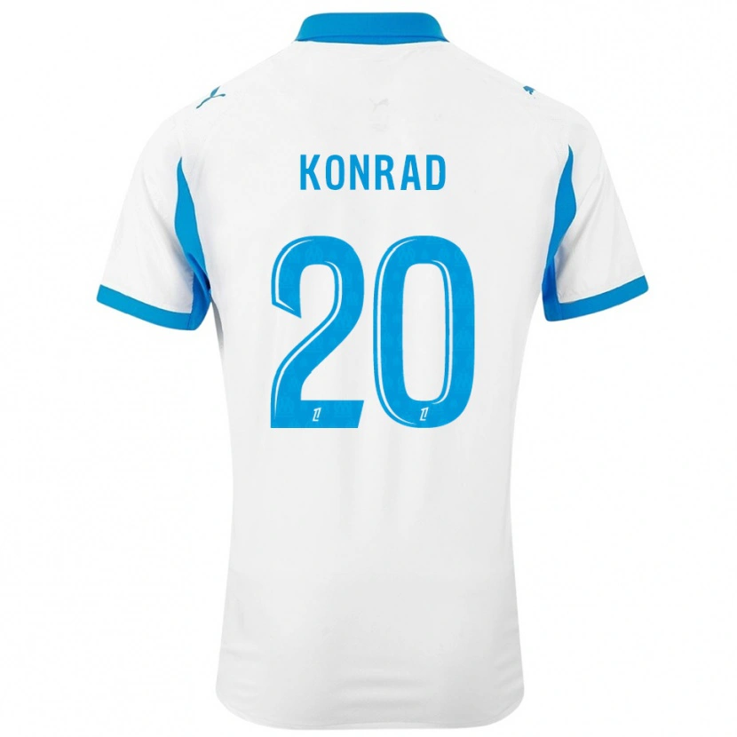Danxen Barn Konrad De La Fuente #20 Vit Himmelsblå Hemmatröja Matchtröjor 2025/26 Tröjor T-Tröja