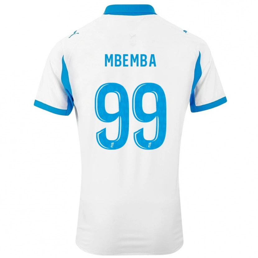 Danxen Barn Chancel Mbemba #99 Vit Himmelsblå Hemmatröja Matchtröjor 2025/26 Tröjor T-Tröja