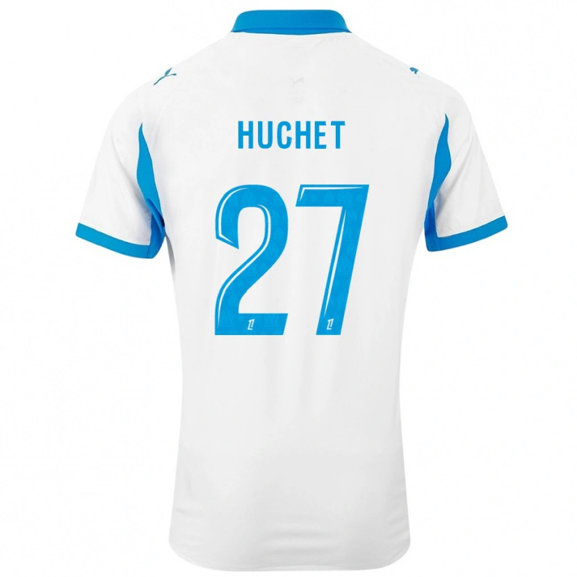 Danxen Barn Sarah Huchet #27 Vit Himmelsblå Hemmatröja Matchtröjor 2025/26 Tröjor T-Tröja