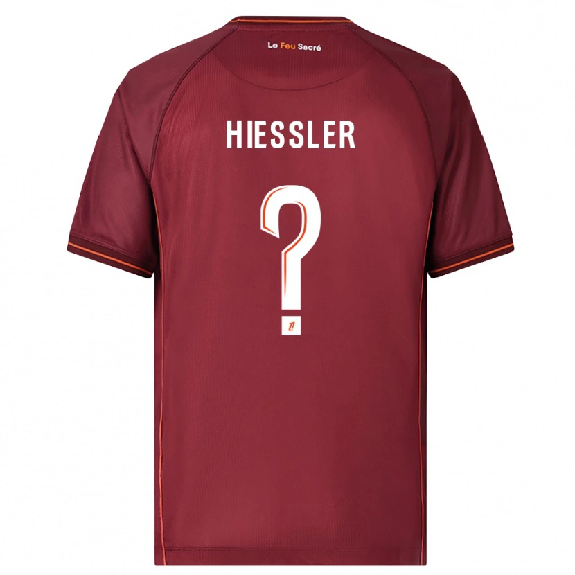 Danxen Barn Morgan Hiessler #0 Bourgogne Vit Hemmatröja Matchtröjor 2025/26 Tröjor T-Tröja