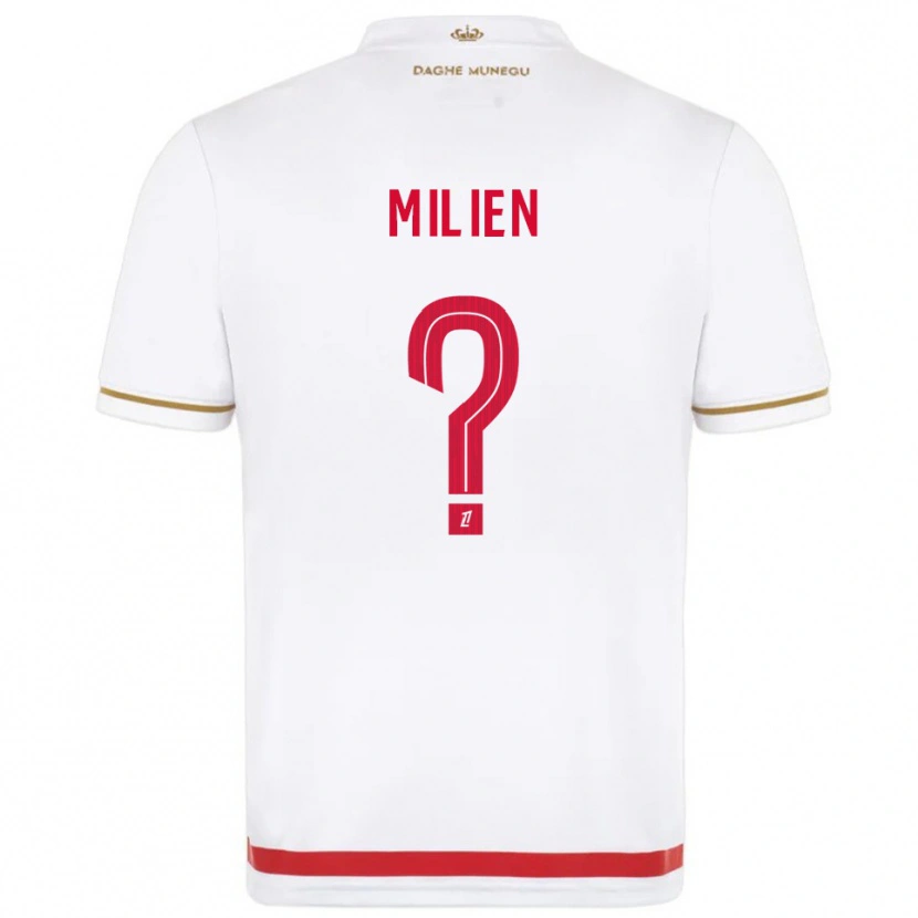 Danxen Barn Kenley Milien #0 Röd Vit Hemmatröja Matchtröjor 2025/26 Tröjor T-Tröja
