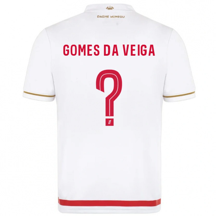 Danxen Barn Melvin Gomes #0 Röd Vit Hemmatröja Matchtröjor 2025/26 Tröjor T-Tröja