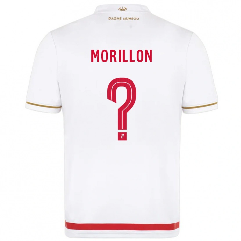Danxen Barn Noah Morillon #0 Röd Vit Hemmatröja Matchtröjor 2025/26 Tröjor T-Tröja