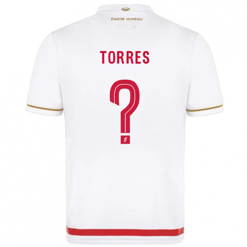 Danxen Barn Jean Torres #0 Röd Vit Hemmatröja Matchtröjor 2025/26 Tröjor T-Tröja