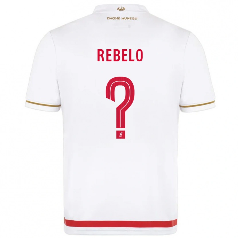 Danxen Barn Tiago Rebelo #0 Röd Vit Hemmatröja Matchtröjor 2025/26 Tröjor T-Tröja