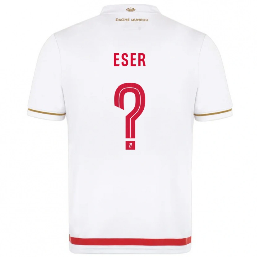 Danxen Barn Allan Eser #0 Röd Vit Hemmatröja Matchtröjor 2025/26 Tröjor T-Tröja