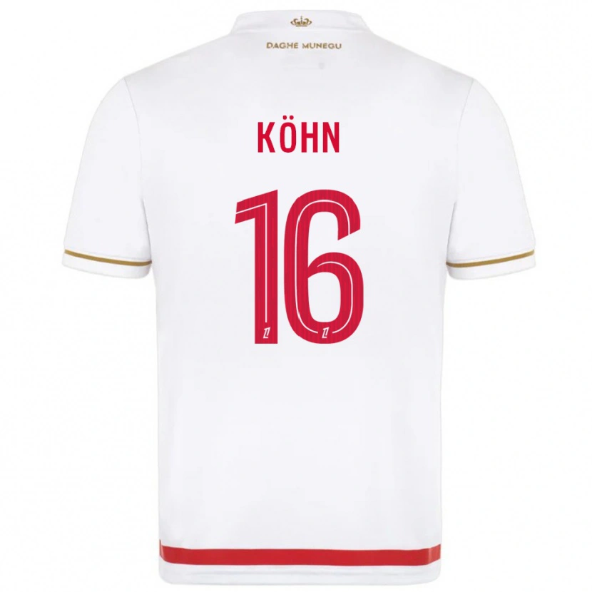 Danxen Barn Philipp Köhn #16 Röd Vit Hemmatröja Matchtröjor 2025/26 Tröjor T-Tröja